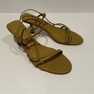 Women’s Strappy Low Heel Sandals in Camel
